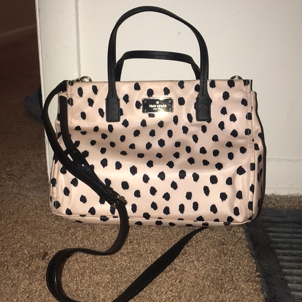 Kate spade dot purse. Pale pink